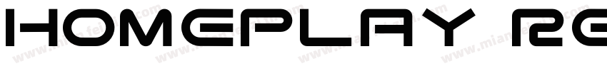 Homeplay Regular字体转换